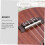 Ukulele Bridge and Nut Set for Easy Replacement, Stable String Seating and Adjustable Action Height 5