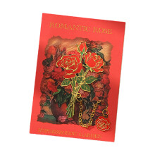 Robuste, rostfreie Metall-Lesezeichen in wunderschöner-Rose