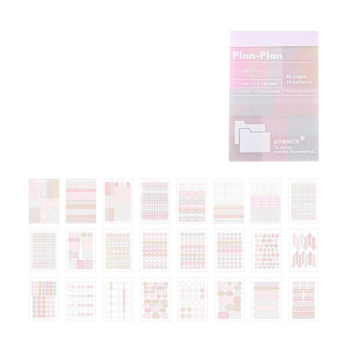 Colorful Adhesive Index Tab For Books Note And Office-pink