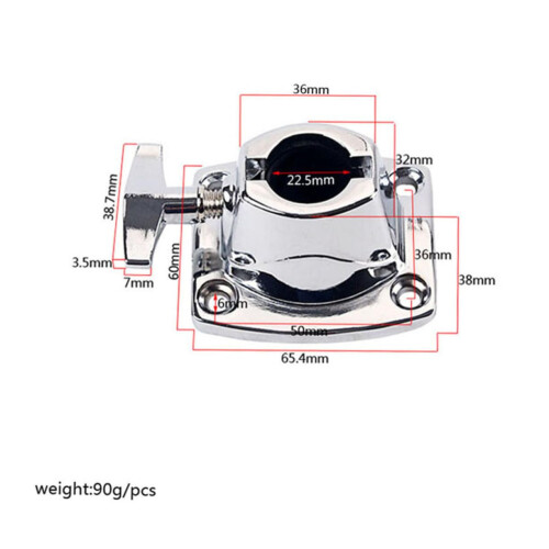 Drum Clamp Silver Tom Cymbal Holder with Secure Drum Mount and Durable Lightweight Design 2