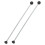 3 Sets DoubleEnd Marimba Mallets and Xylophone Mallets Smooth Surface Grip for Practice and Performance 3