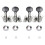 Classical Ukulele Tuning Pegs 2L 2R Set Open Gear Machine Heads for 4 String Precise Smooth Control 1