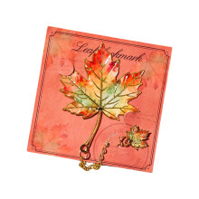 Decorative Plant Bookmarks Fine Craftsmanship Adds-maple leaf.