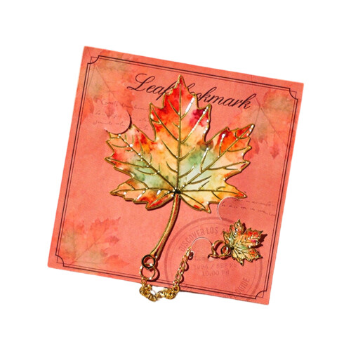 Decorative Plant Bookmarks Fine Craftsmanship Adds-maple leaf.