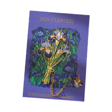 Artistic Plant Themed Bookmarks Metal Page-Oriental flower