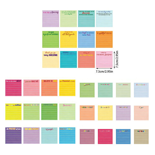 360 Sheets Fluorescent Adhesive Note Square Shaped Notepads-2 2