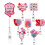 Glittering Sequins ABS Plastic Badge Holder with Belt Clip-7 7