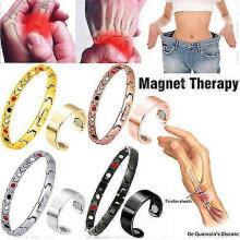 (C) Lymph Drainage Magnetic Bracelet  Ring Therapeutic Slimming Bracelet Promotes Blood  2pcs