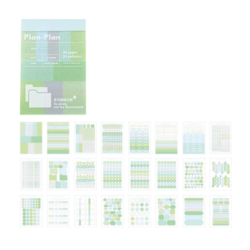 User Friendly Page Marker Strong Adhesive Portable-Green