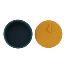 Silicone Lunch Box Ø10cm/3.9in6.5cm/2.6in Yellow