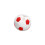 Voetbalvorm Plastic penopslagcontainer voor-Rood 1