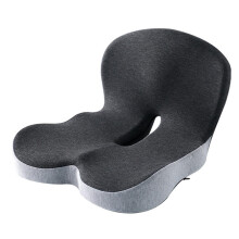 Ergonomic Memory Foam Seat and Backrest Cushion Set with Breathable Cooling Cover for Office and Car