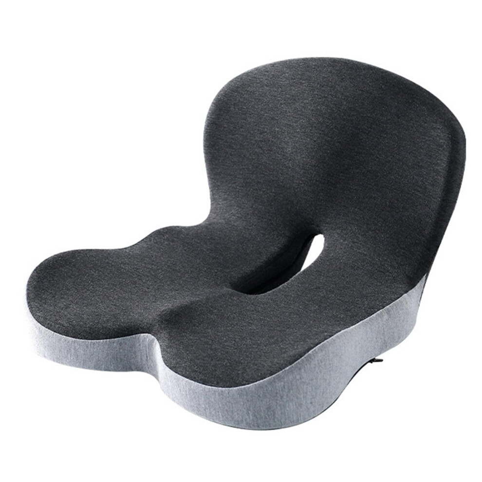 Ergonomic Memory Foam Seat And Backrest Cushion Set With Breathable Cooling Cover For Office And Car 9771547864493