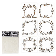 6Pcs Floral Theme Painting Templates for Painting-lace dream