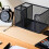 Multifunctional Desk Organiser Container 3 Sections Metal Pen 6