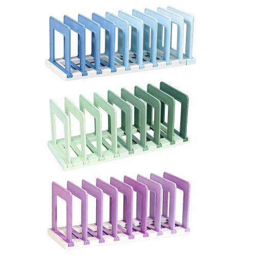 Bookends for Displaying, Notebooks Books Stand,-gradient green 1