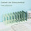 Plastic Books Stand Books Holders Books-gradient green 7