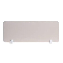 Freestanding Desk Divider 100x30cm White Privacy Screen Panel for Office Table Privacy Enhancement