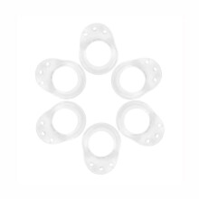 6PCS Transparent Silicone Door Stopper Wall Protector Pad for Door Handle Cushion