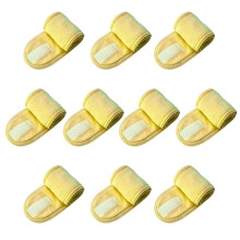 10Pcs Double Layer Headbands for Secure Hair Management-Yellow