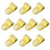 10Pcs Double Layer Headbands for Secure Hair Management-Yellow 1