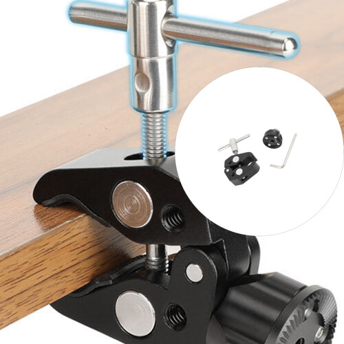 Aluminum Positioning Aluminum Clamp With 1/4inch Thread Hole 1