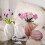 Glass Vases with Twisted Spirals Textured Modern Florals-2 3
