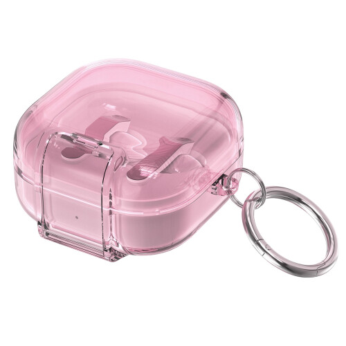 Scratch Resistant Earbuds Case Carry-Translucent powder