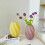 Glass Vases with Twisted Spirals Textured Modern Florals-2 5