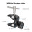 Aluminum Positioning Aluminum Clamp With 1/4inch Thread Hole 6