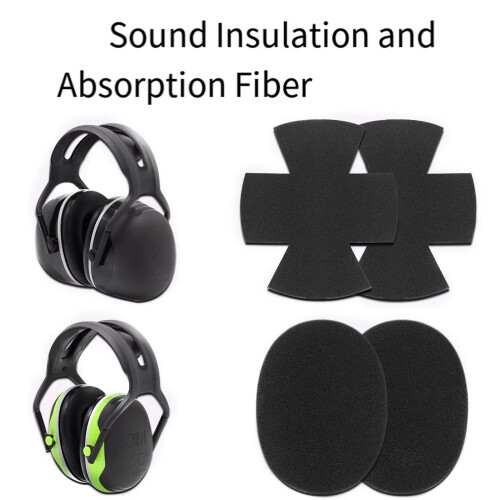 1 paire de coussinets d'oreille en mousse à mémoire de forme-X5A 1