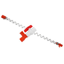 Poultry Water Pressure Regulator with Chicken Water Line End Valve, Stable Pressure and Leak Reduction