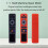 Elastics Silicone Cover For HTR U35G Solar Powered Remote-red 2