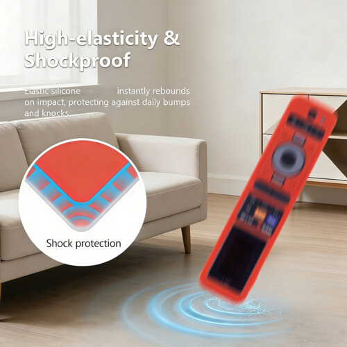 Elastics Silicone Cover For HTR U35G Solar Powered Remote-red 2