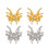 Breloques pour écouteurs à la mode, motif papillon,-Argent 2