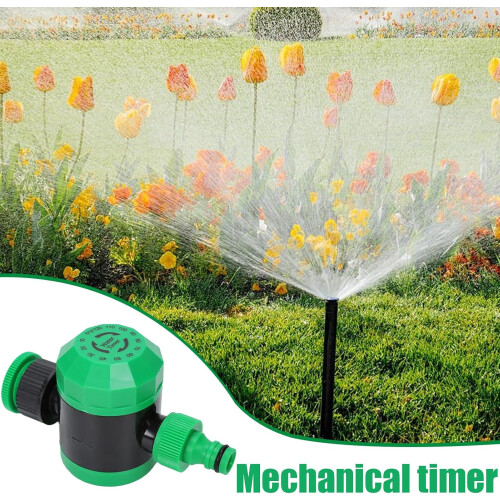 Outlet Sprinkler Timer, Mechanical Irrigation Controller, Compact, Efficient Outdoor Dial Timer For Patio And Lawn 1