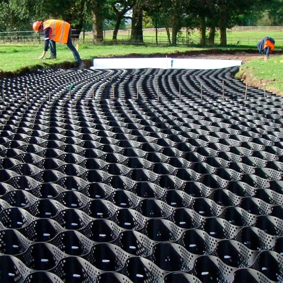 2 Inch Driveway Geogrid Gravel Stabilizer Grid 3X10m Heavy Duty Hdpe Geocell For Garden Patio Pathway 9330225339953