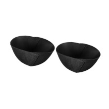 14 Inch Half Round Hanging Basket Liners, Breathable Felt Coco Fiber Planter Liners for Balcony and Porch Flowers