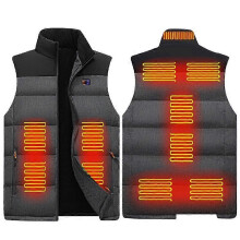 (L) Lightweight Heated Vest Men Women, Thermal Heating Jacket Usb Charging Body Warmer For Winter Outdoor