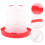 Automatic Chicken Waterer Thickened Plastic Poultry Water Dispenser for Chickens Quails Birds Red 4