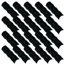 20pcs Durable ABS Pipe Clips Rustproof Fastening Clamps for Greenhouse Plumbing and Industrial Use