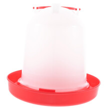 Automatic Chicken Waterer Thickened Plastic Poultry Water Dispenser for Chickens Quails Birds Red