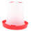 Automatic Chicken Waterer Thickened Plastic Poultry Water Dispenser for Chickens Quails Birds Red 1