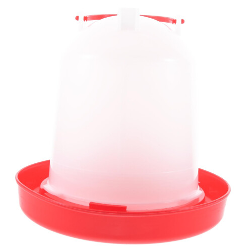Automatic Chicken Waterer Thickened Plastic Poultry Water Dispenser for Chickens Quails Birds Red