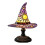 (Purple) Colorful Witch Hat LED Table Lamp, Handmade Wizard Hat Shape Night Light Ornament ,Creative USB Socket Light Bedroom Decoration 1