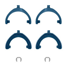Plastic Headsets Hoofdband Scharnier Ondersteuning Voor-Blauw
