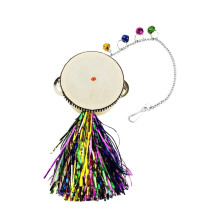 Chicken Mirror Toy for Hens and Roosters Stainless Steel Hanging Reflective Toy Random Color