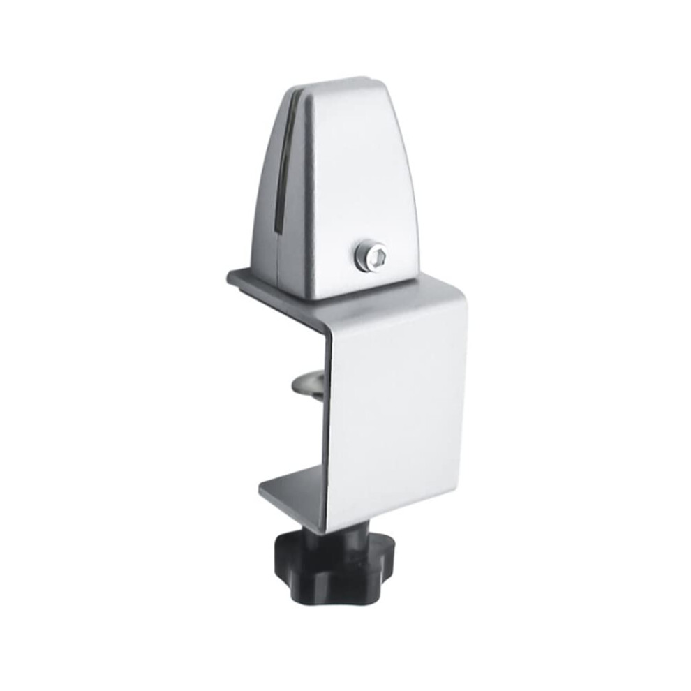 Desk Partition Clamp Adjustable Sneeze Guard Bracket Zinc Alloy Support For Acrylic Panels Office Divider 9351714489065