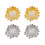 Attache d'oreille antidérapante en forme de fleur d'étoile-Or 2