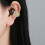 Attache d'oreille antidérapante en forme de fleur d'étoile-Or 4